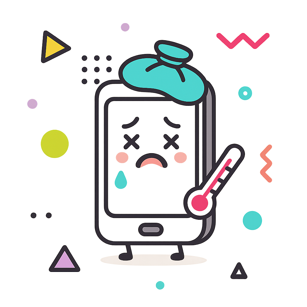 Illustration of Phone is not feeling fine
