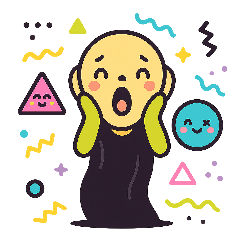 Illustration of Person screaming in anguish